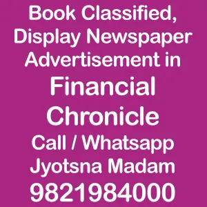Financial Chronicle  ad Rates for 2023